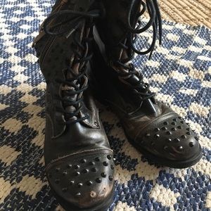 Aldo Combat Boots with Spikes